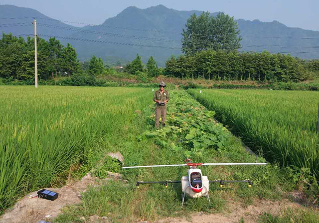 旌德縣用植保無人機(jī)增產(chǎn)