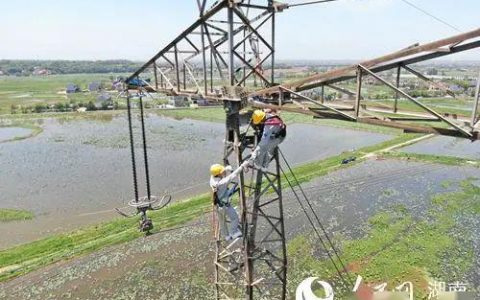 無人機安全-湖南電力處置無人機撞擊高壓線路隱患