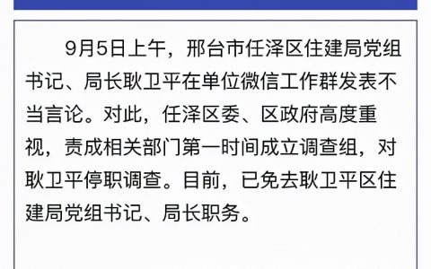 局長(zhǎng)工作群發(fā)不雅消息被免職