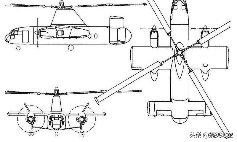 融合了旋翼機、直升機和固定翼飛機的黑科技 Fairey Rotodyne飛機