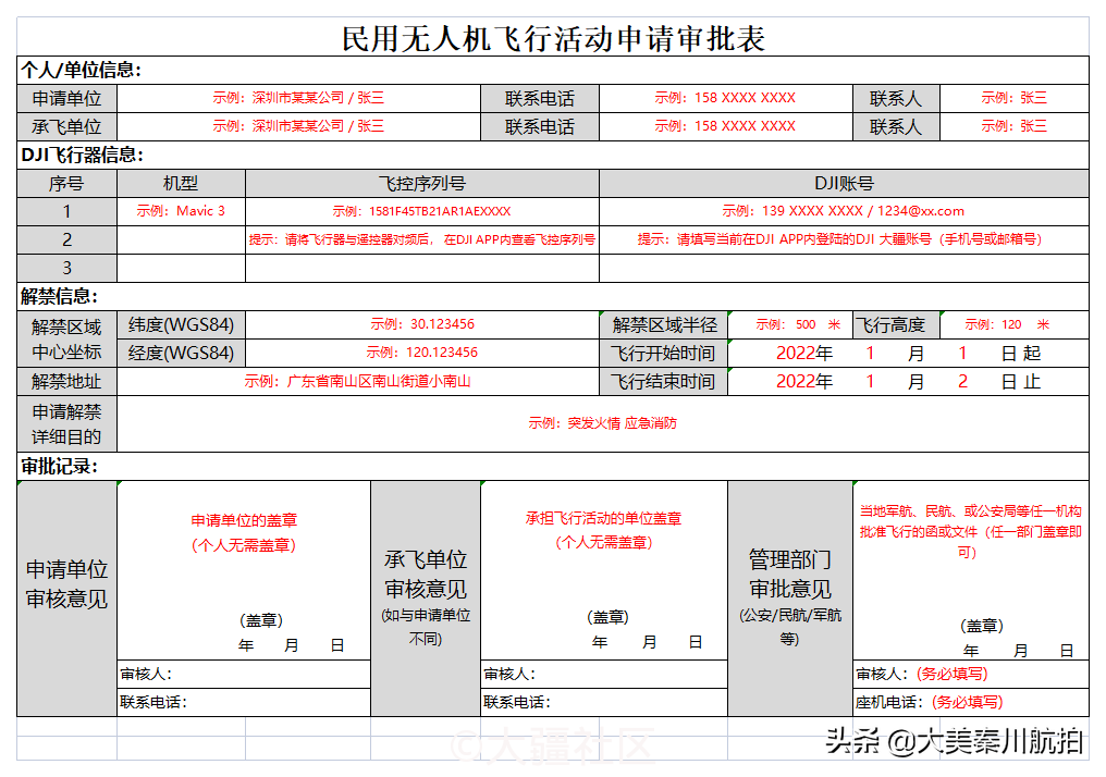 航拍無人機(jī)在禁飛區(qū)需要準(zhǔn)備哪些材料？